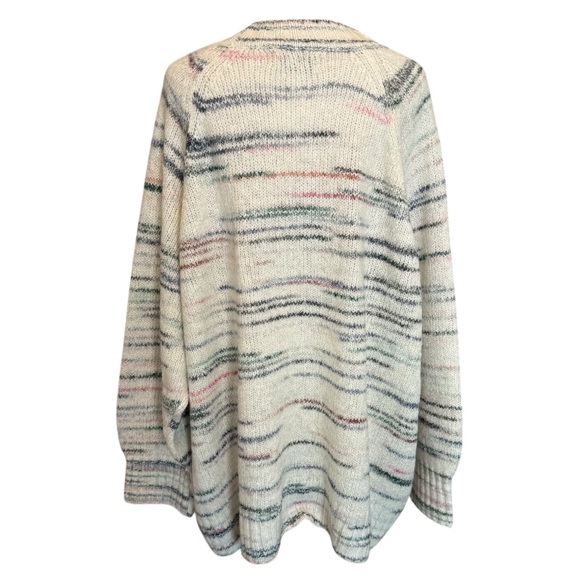 Old Navy Sweater Size 3X Cream Wool Blend Long Plus Size Winter Fall - Picture 2 of 9